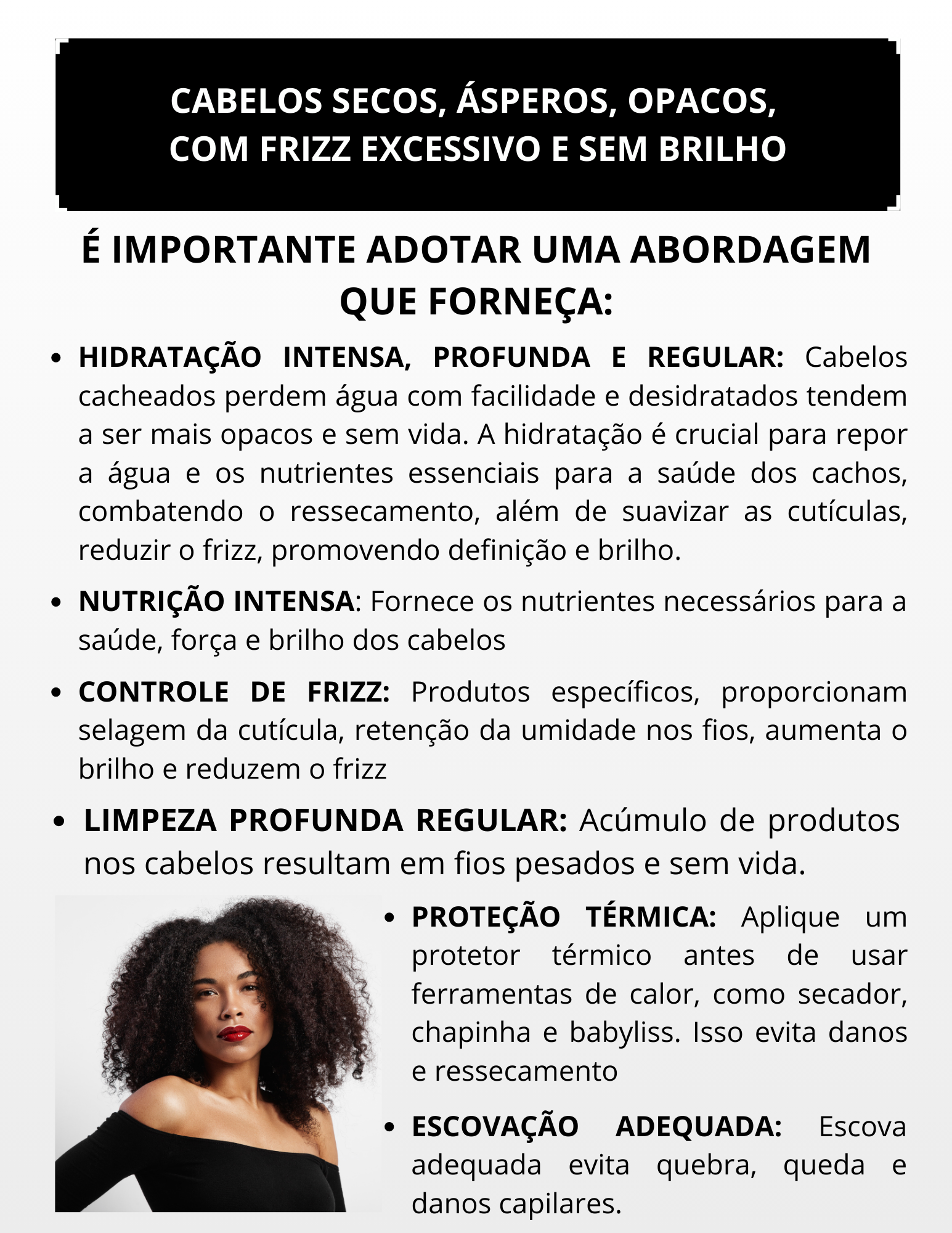 Capa Dor Cabelos secos